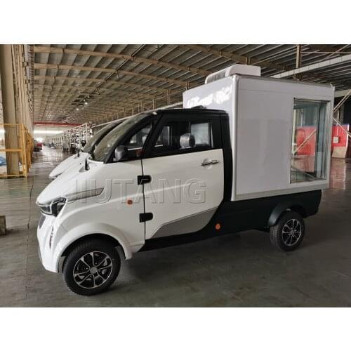 Electric Food Car Mini Cargo Delivery Truck Box Pup Truck Utility Cargo Delivery Cars Electric Car for Adult