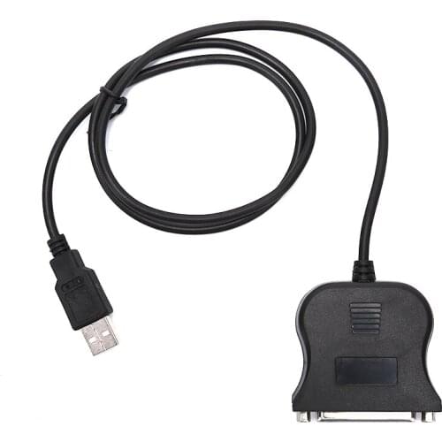 IEEE 1284 25-Pin Parallel Port To USB 2.0 Printer Cable USB To Parallel Adapter