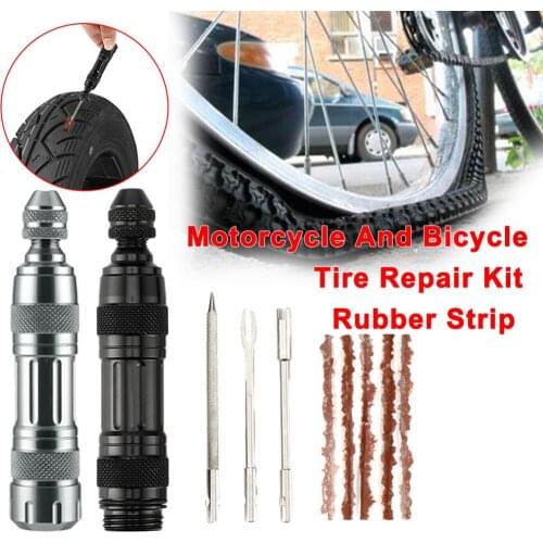 Motorcycle Bicycle Tire Repair Tool Rubber Strip Tire Rubbing Rod Aluminum Alloy Vacuum Rod tire repair Tool Bicycle Tools