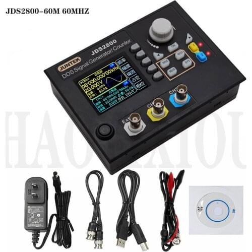 JDS2800-60M 60MHZ Digital Dual-channel DDS Function Signal Generator Arbitrary Waveform Pulse Signal Generator