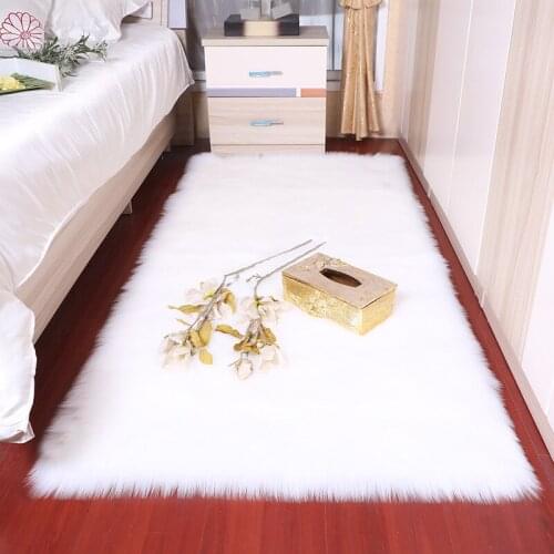 Room carpet Artificial Wool Living room bedroom Rug Antiskid soft 80cm * 180 cm carpet mat purpule white pink gray 15 color mat