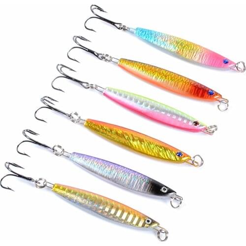Metal Jig Fishing Lure Weights 21.4g 6.5CM Trolling Hard Bait Bass Fishing Bait Tackle Trout Jigging Lure Jigs Saltwater Lures