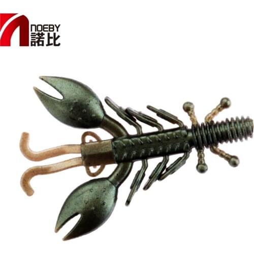 NOEBY Lure Soft Bait 5Pcs 4cm0.6g Fishing Lure Shrimp Bait Jig Bait Isca Artificial Pesca Leurre Peche Fishing Wobbler Bass Lure