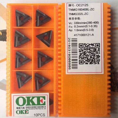OKE TNMG160408R-ZC OOP1215 OP1315 OC2125 OC2025 OC2115 / TNMG160408L-ZC OOP1215 OP1315 OC2125 OC2025 OC2115 CNC carbide inserts