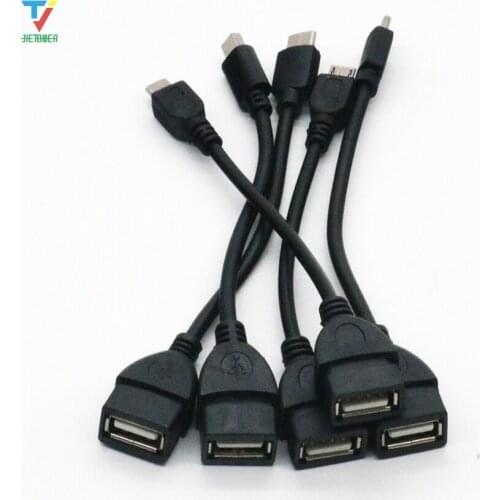 OTG Adapter Micro USB/Mini USB/ Type C OTG USB Cable for Samsung Xiaomi Android Phone for Flash Drive 100pcs/lot