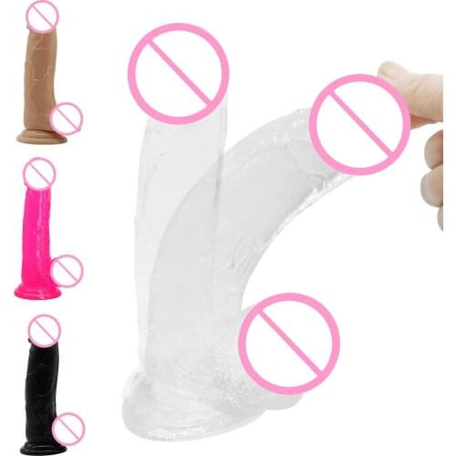 Realistic Dildo Silicone Lifelike Penis Female Vagina Masturbator Adult Sex Toy