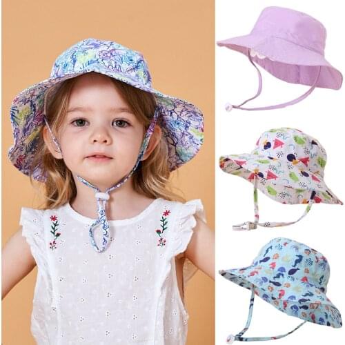 Newborn Baby Cute Hat Boys and Girls Summer Sunscreen Fisherman Hat Childrens Outdoor Sun Hat 6 Months-8 Years Old