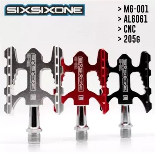 SIXSIXONE MG-001 ROAD Bike Pedals Cycling Aluminium Alloy, Ultra light pedal, a pair 205g