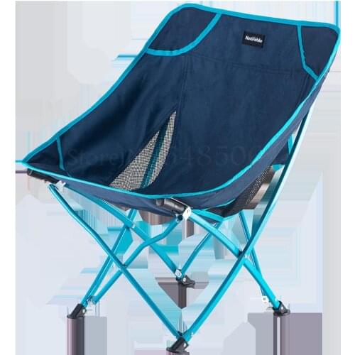 Folding Chair Portable Outdoor Camping Back Fishing Chair Pony Stool Stool Beach Lounge Chair Moon Chair