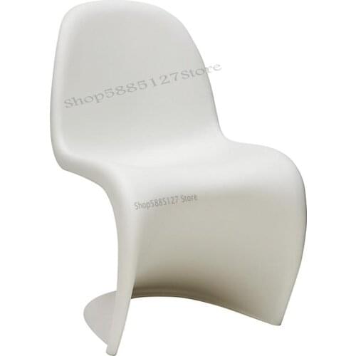 S Chair Creative Dining Chair Pan Dong Chair Special-shaped Outdoor Chair Parlor Beauty Chair Personality Simple Modern Plastic