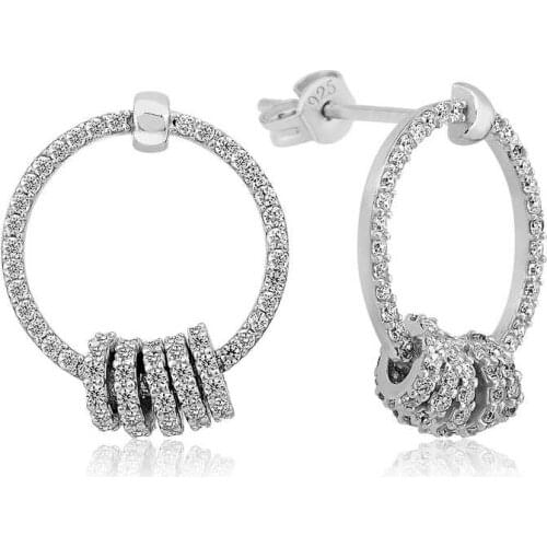Tevuli 925 Sterling Silver Cylinder Lady Earrings