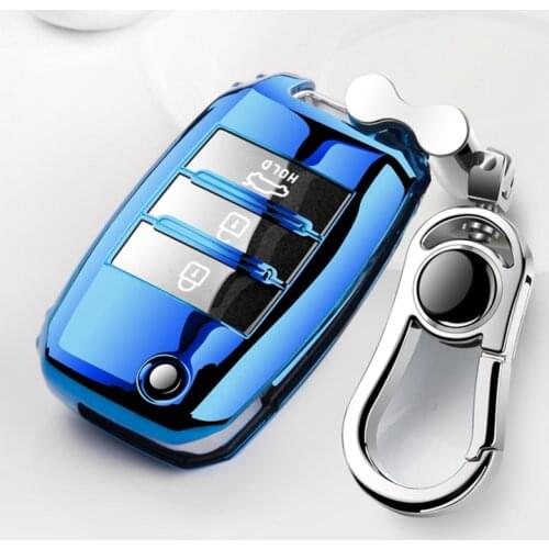 Key Protective Case Car Key Cover For Kia Rio Sportage Ceed Cerato Sorento K2 K3 K4 K5 2018 2019 2020 Keychain Accessories