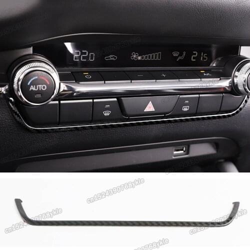 Lsrtw2017 carbon fiber car center control U shape trims for mazda 3 mazda3 axela 2019 2020 2021 accessories decoration bp