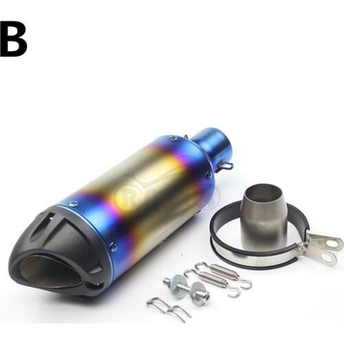 51mm Universal motorcycle exhaust muffler escape moto DB killer with laser logo for Kawasaki Z900 ZX6R ZX10R gsxr 750 K6 K7