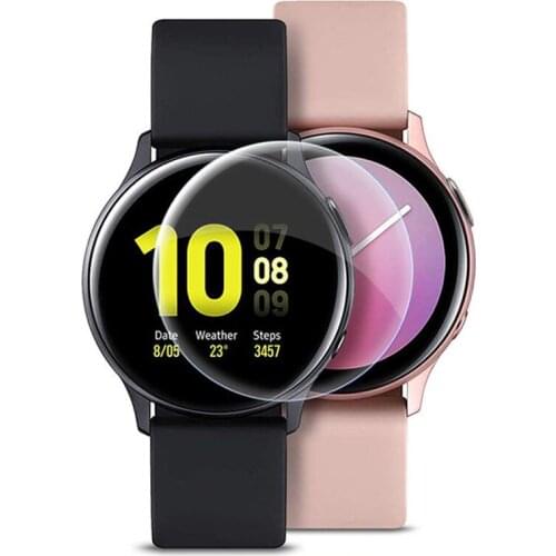 2pcs Full Protective film For Samsung Galaxy watch active 2 Screen Protector 3D Ultra-thin watch Active2 44mm 40mm Accessories