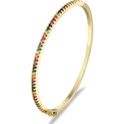 Gold Color Bracelet Womens Cuff Bracelets Crystal Bangles For Women Bohemian Copper Fashion Jewelry Love Valentines Day Gift