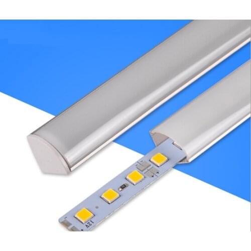 50pcs 100CM smd5050 5730 led hard strip LED Bar Light with V cover Kitchen led rigid strip DC12V showcase closet cabinet light