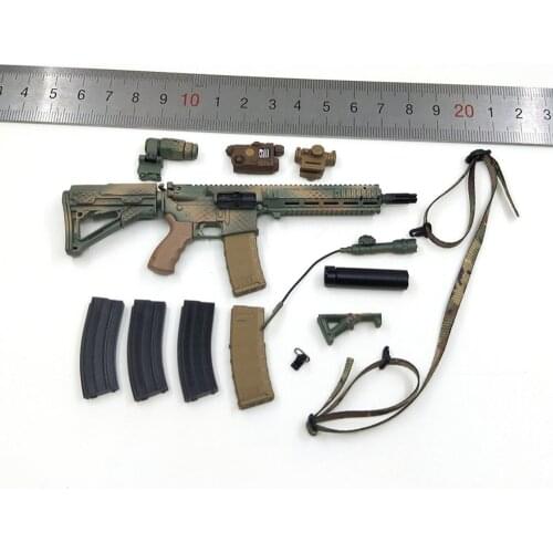 In Stock For Sale 1/6th Combat Night Assault HK416 Rifle Weapon Model Of EASY&SIMPLE ES 26030C For Usual 12inch Doll Action