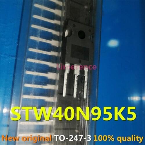 100% nuevo 50 unids/lote original MOSFET STW40N95K5 40N95K5 38A 950V TO-247 Transistor