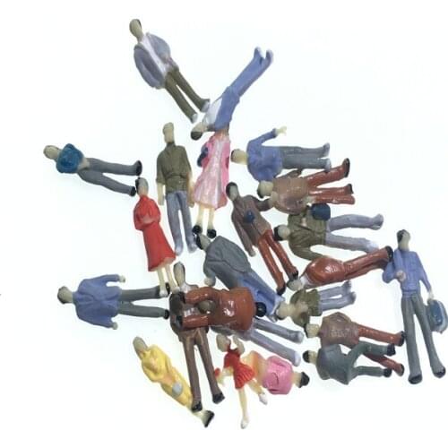 100Pcs/lot 1:100 scale model miniature figures plastic Boutique for architecture model building