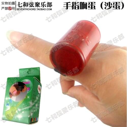 2 Pieces Ukulele Partner Finger Shaker shot Rhythm Ring Sand Bell Sand sound Egg Shaker Hammer for Ukulele Guitar