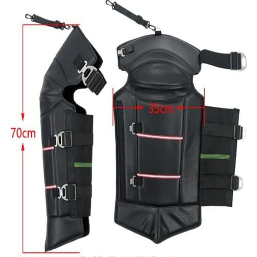 2pcs Motorcycle Windproof Knee Sleeve Thermal Plush Lining Kneepad Adjustable