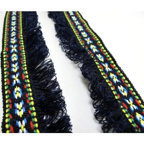 2 Yards 3/4 Inch Woven Ribbon Trim|Jacquard Trim|Embroidered|Floral Pattern|Curtain Decoration|Supplies|Geometric|Clothing