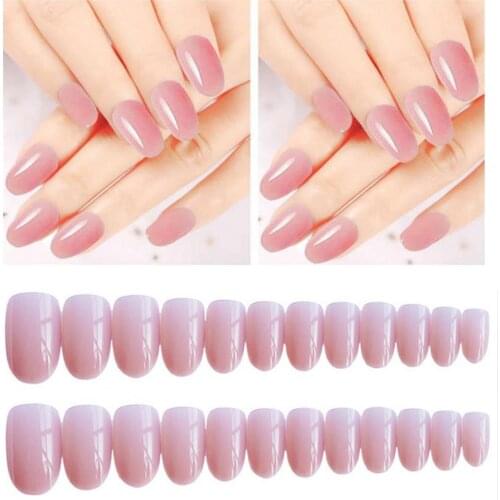 80% Hot Sale 24 Pcs Fake Nails Smooth Edge Reusable ABS Full Cover False Nail for Female