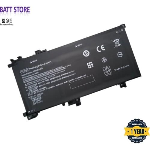 TE03XL Battery for HP Omen 15-ax000:15-ax033dx 15-ax210nr 15-ax001ns;HP Pavilion 15-bc000:15-bc008tx