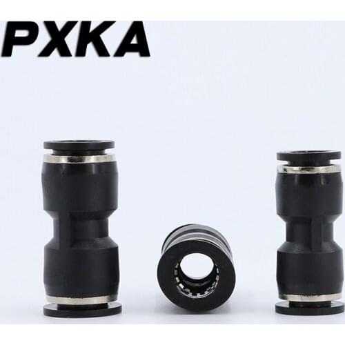 Free shipping 2PCS Tracheal connector 8mm quick insert quick 6 pneumatic butt joint 10 plastic 12 straight reducer