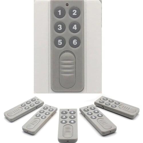 10pcs/set 433MHz Wireless Remote Controls RF Transmitter 6 Buttons Battery Inside