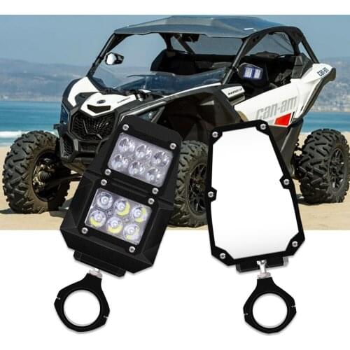 1.5"-2" UTV Rear View Side Mirrors w/ LED Light For polaris rzr 1000 800 900 xp ranger for can am for Yamaha for Honda