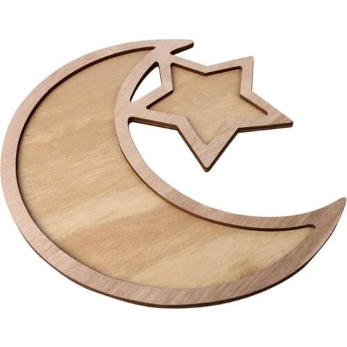 DIY Dinner Plate Exquisite Workmanship Party Decor 5 Sizes Wooden DIY Party Pastry Tray for Festival Wooden Dinner Plate