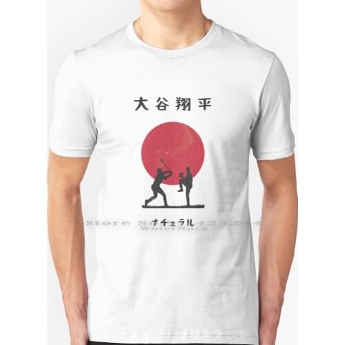 Shohei Ohtani , The Natural T Shirt 100% Pure Cotton Baseball Angels Ohtani Shohei Japanese Sun Major League Sho Time Showtime