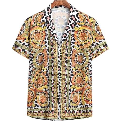 New mens Hawaiian Beach shirt summer 2021 printed shirt tropical shirt holiday shirt