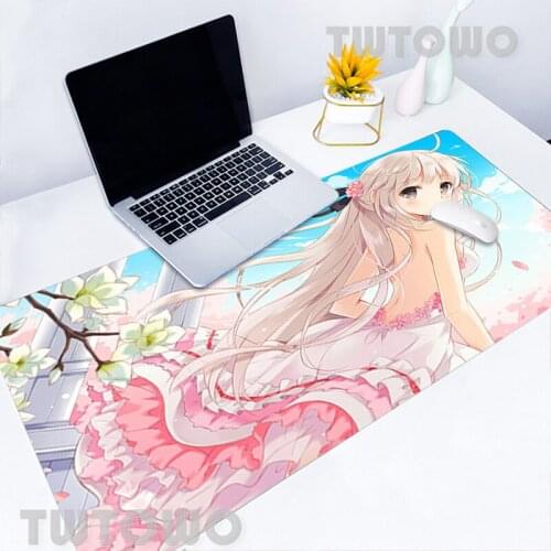 Hot Sales Anime Sakura Girl Beautiful Anime New Gaming Mouse Pad Anti-slip Lovely Gamer Art Carpet Office Decoration Mouse Mat