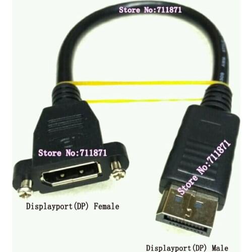 Screw Fixed Displayport DP Cable Line Male Female Screw hole DP Displayport Line Cable Male Female DP Extension cord