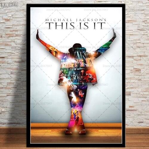Michael Jackson Hot Poster Musician King Canvas Wall Art Painting Posters and Prints Picture for Living Room Home Decor