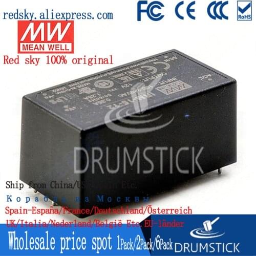 Friendly MEAN WELL 12Pack IRM-15-12 12V 1.25A meanwell IRM-15 12V 15W Single Output Encapsulated Type