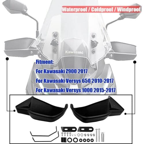 For Kawasaki Z900 Versys 1000 650 2010 2012 2013 2014 2015 2016 2017 Handguards Handle Bar Hand Guard Brush Protector Windshield