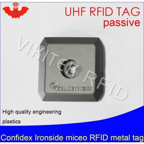UHF RFID anti-metal tag confidex ironside mirco 915m 868mhz Impinj Monza4QT EPCC1G2 6C durable ABS smart card passive RFID tags