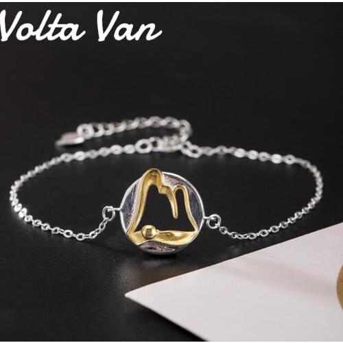 Volta Van Charm Bracelets 925 Sterling Silver Couple Jewelry 2021 New Elegant Trendy Original Design Creativity Fashion Bracelet