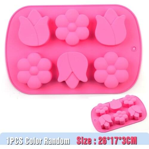 Silicone Cake Mold Flower Rose Shape Baking silicone french cake mold Soap Cake Bread Cupcake Pastry Biscuit Bread