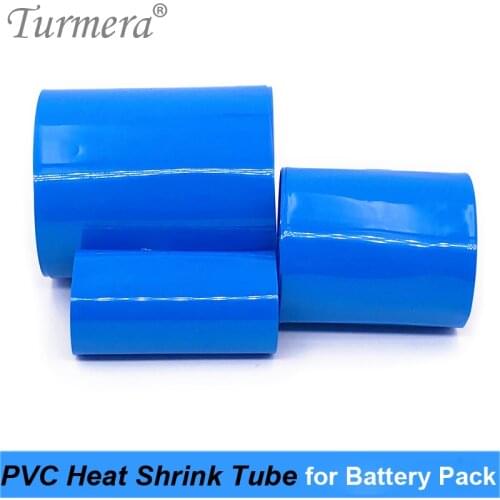 Battery Wrap Heat Shrinkable Tube PVC Shrink Tubing 35mm to 210mm for 18650 26650 32700 Lithium Battery Pack Customize Turmera