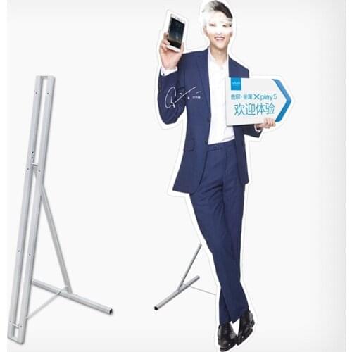 Bold Vertical Picture Sign Banner Holder Stand Figure Bracket KT Board Advertising Display Rack Metal Iron Frame Ads Signage