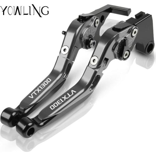Motorcycle Extendable Adjustable Handle Levers Motorbike Brakes Clutch Levers For HONDA VTX1300 2003 2004 2005 2006 2007 2008
