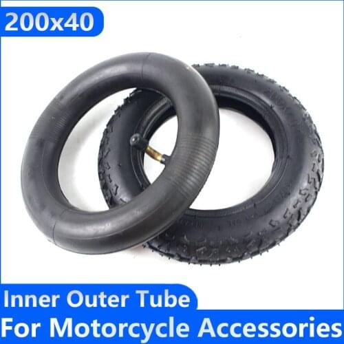 High Performance 200X40 8 Inch Rubber Wheel Tires Fits Folding Bicycle Electric Scooter Motorcycle Babys Car 200*40 Tyre
