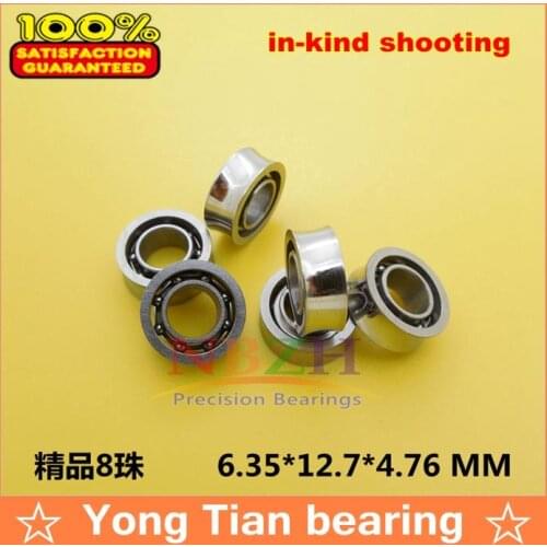 Yoyo Standard U Surface Ball Bearing KKR188 R188KK R188UU 1/4"x1/2"x3/16" inch(6.35 x 12.7 x 4.762mm) YYJ specifications 8 beads