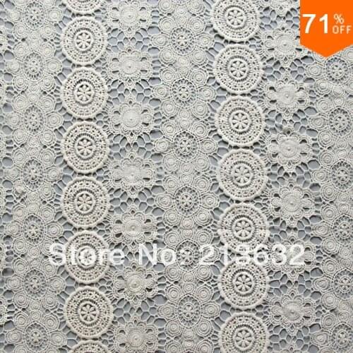 POs74-39 textile cotton openwork embroidery fabric clothing water-soluble embroidery computer embroidery cloth wholesale spot