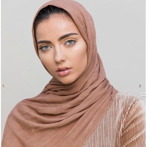 2019 NEW women modal solid color jersey muslim head scarf shawls and wraps pashmina bandana female oversizes soft hijab stores